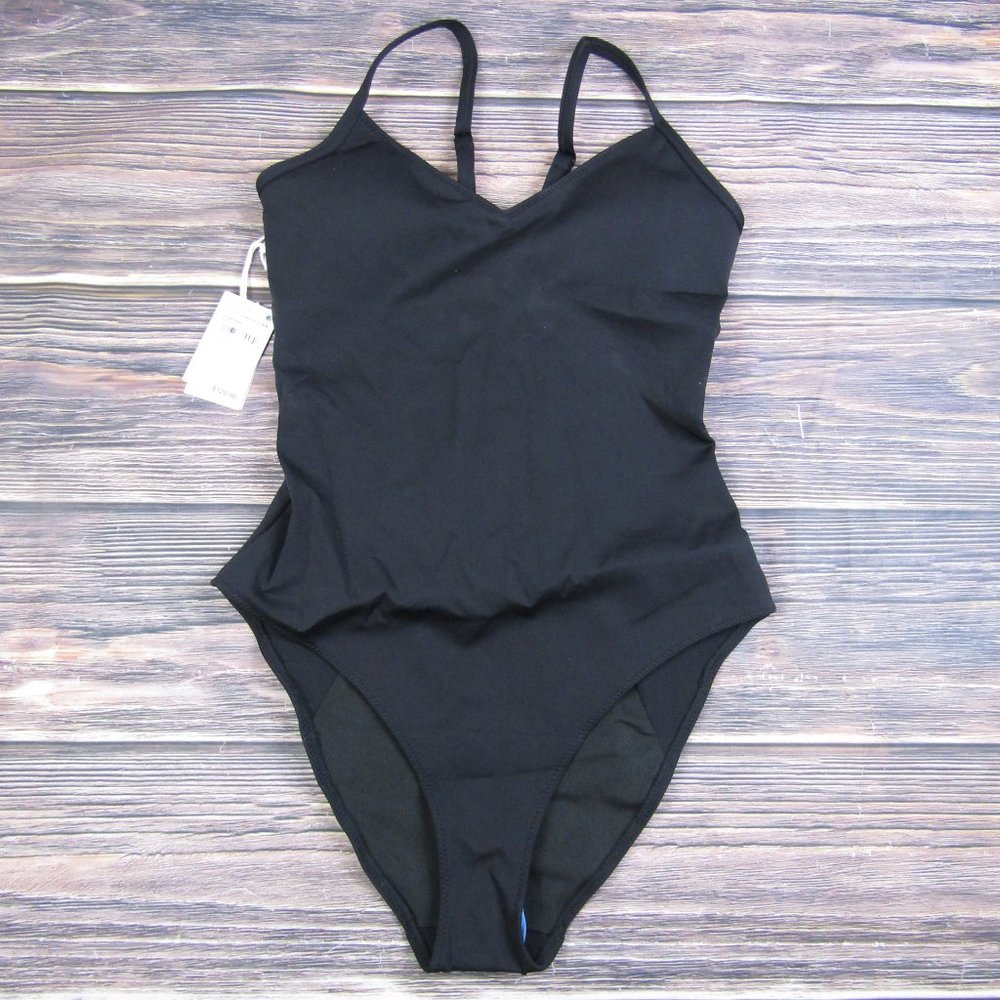 Good American Classic Black One Piece Swimsuit